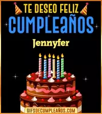 GIF Te deseo Feliz Cumpleaños Jennyfer